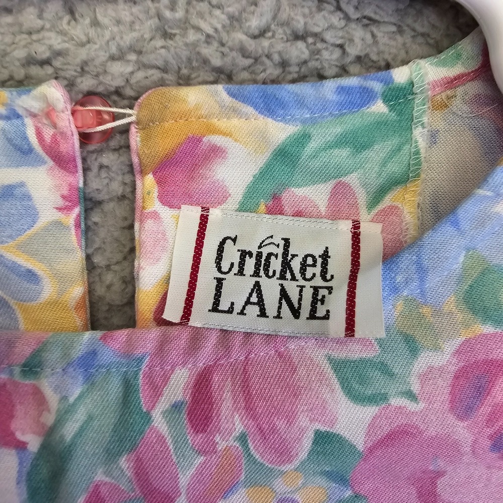 Cricket Lane 2 Piece Set Womens 12 Floral Skirt Top Vintage Cottagecore Pastel - Picture 8 of 16